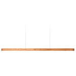 I-Line Linear Pendant - Matte Black / Natural Cherry Wood