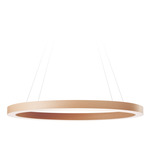 Oh! Line Pendant - Matte Black / Natural Beech Wood