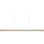 I-Line Linear Pendant - Matte Black / Grey Wood