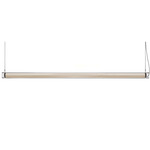 Estela Linear Pendant - Matte Black / Ivory White Wood