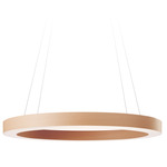 Oh! Line Pendant - Matte Black / Natural Beech Wood