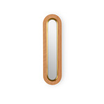 Lens Oval Wall Sconce - Gold / Natural Cherry Wood