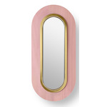 Lens Oval Wall Sconce - Gold / Pale Rose Wood