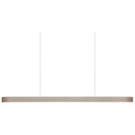 I-Line Linear Pendant - Matte Black / Grey Wood