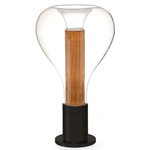 Eris Table Lamp - Matte Black / Natural Cherry