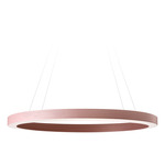 Oh! Line Pendant - Matte Black / Pale Rose