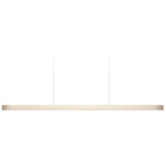I-Line Linear Pendant - Matte Black / Ivory White Wood