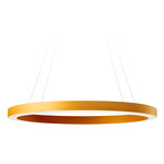 Oh! Line Pendant - Matte Black / Yellow