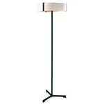 Thesis Small Floor Lamp - Matte Black / Ivory White