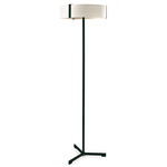 Thesis Small Floor Lamp - Matte Black / Ivory White