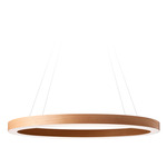 Oh! Line Pendant - Matte Black / Natural Cherry