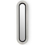 Lens Oval Wall Sconce - Matte Black / Grey Wood