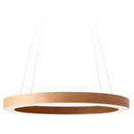 Oh! Line Pendant - Matte Black / Natural Cherry