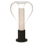 Eris Table Lamp - Matte Black / Ivory White