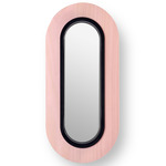 Lens Oval Wall Sconce - Matte Black / Pale Rose Wood