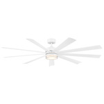 Wynd XL DC Ceiling Fan with Light - Matte White / Matte White