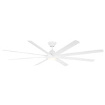 Hydra DC Ceiling Fan with Light - Matte White
