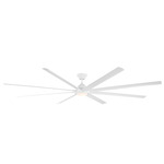 Hydra DC Ceiling Fan with Light - Matte White