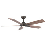 Mykonos 60 Inch Ceiling Fan with Light - Oil Rubbed Bronze / Barn Wood