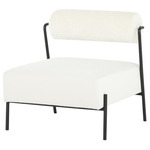 Marni Occasional Chair - Matte Black / Oyster Velour