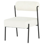 Marni Dining Chair - Matte Black / Oyster Velour