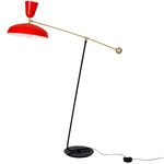 G1F Floor Lamp - Black/Brass / Red