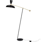 G1F Floor Lamp - Black/Brass / Matte Black