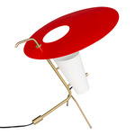 G24 Table Lamp - Brass / Red