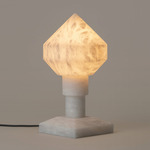 Zeleste Table Lamp - Alabaster / Alabaster