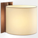 TMM Corto Wall Sconce - Walnut / Beige