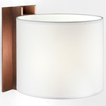 TMM Corto Wall Sconce - Walnut / White