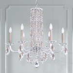 Siena Chandelier - Antique Silver  / Heritage Crystal