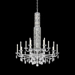 Siena Chandelier - White / Heritage Crystal