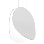 Malibu Discs Pendant - Satin White