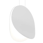 Malibu Discs Pendant - Satin White