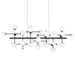 Nebula Bar Pendant - Satin Black / White