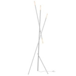 Jax Floor Lamp - Satin White / Frost