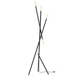 Jax Floor Lamp - Satin Black / Frost
