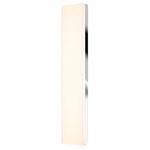 Vanity Extra Wide Bathroom Vanity Light - Polished Chrome / White