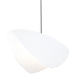 Papillons Pendant - Satin Black / Satin White