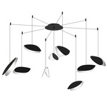 Papillons Multi Light Pendant - Satin Black / Satin Black