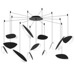 Papillons Multi Light Pendant - Satin Black / Satin Black