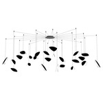 Papillons Multi Light Pendant - Satin Black / Satin Black