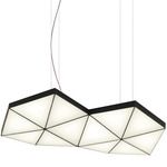 Tri Linear Pendant - Black / White