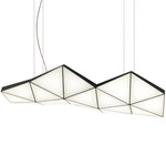 Tri Linear Pendant - Black / White