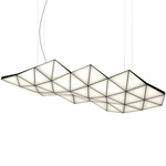 Tri Linear Pendant - Black / White