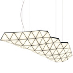 Tri Linear Pendant - Black / White