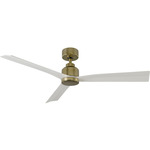 Clean Smart Ceiling Fan - Soft Brass / Matte White