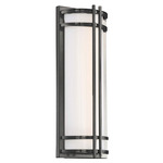 Skyscraper Outdoor Wall Sconce - Bronze / White