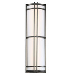 Skyscraper Outdoor Wall Sconce - Bronze / White